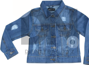 Kids light denim jackets