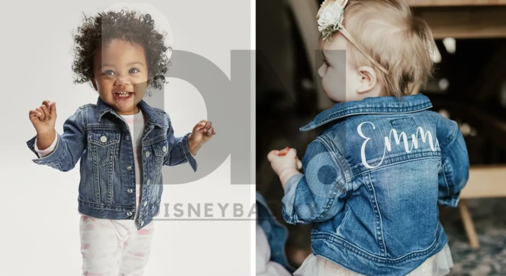 Kids light denim jackets
